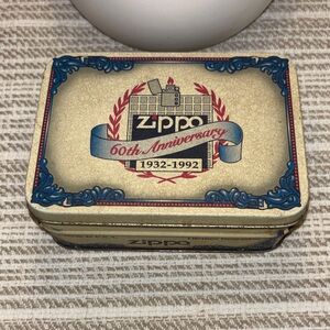 Vintage Zippo 60th Anniversary Lighter with Tin